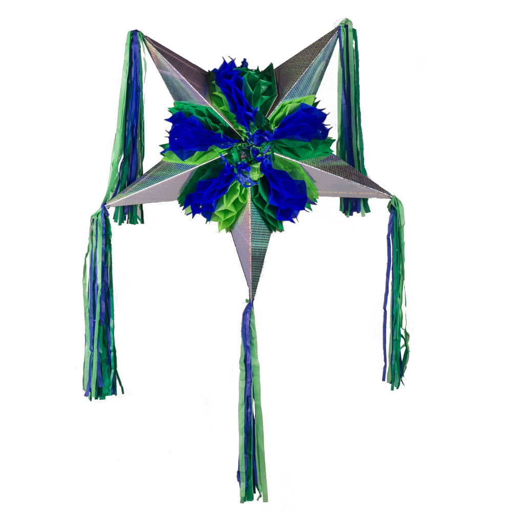piñata azul verde